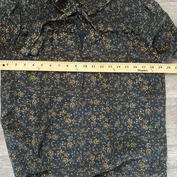Anthropologie Pleione Top Women’s Blouse Size Small  Floral Shirt - Picture 5 of 9
